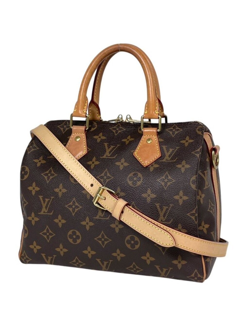 Louis Vuitton Speedy Bandouliere 25 Handbag 2-Way Monogram Brown